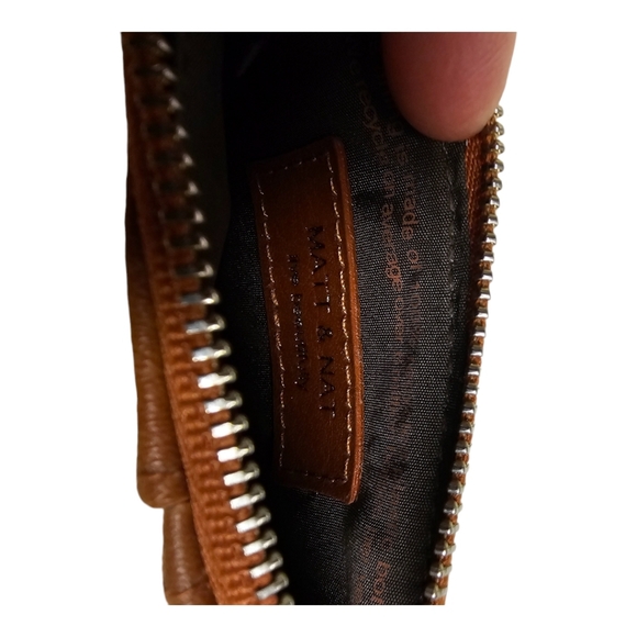 MAT & NAT Brown Card Zipper Wallet - Picture 4 of 4